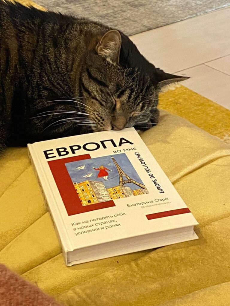 Фото кот с книгой Екатерины Оаро | Вдохновить на роман